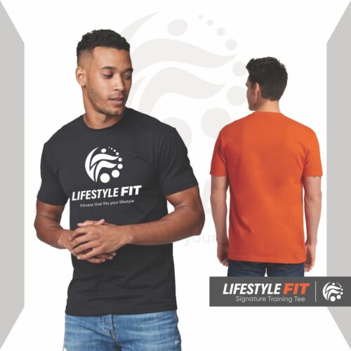 LifestyleFit Black Signature Tee